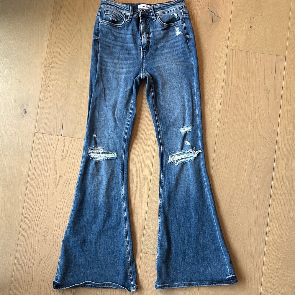 Flying Monkey Vintage Blue Flare Jeans